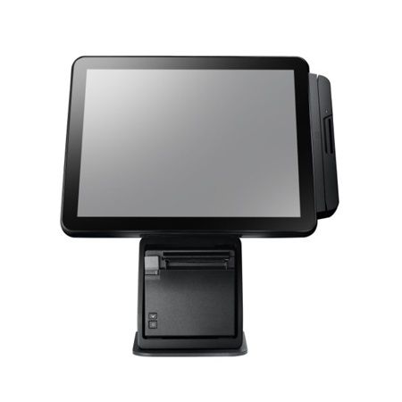 Front View of POS System with Optional Printer